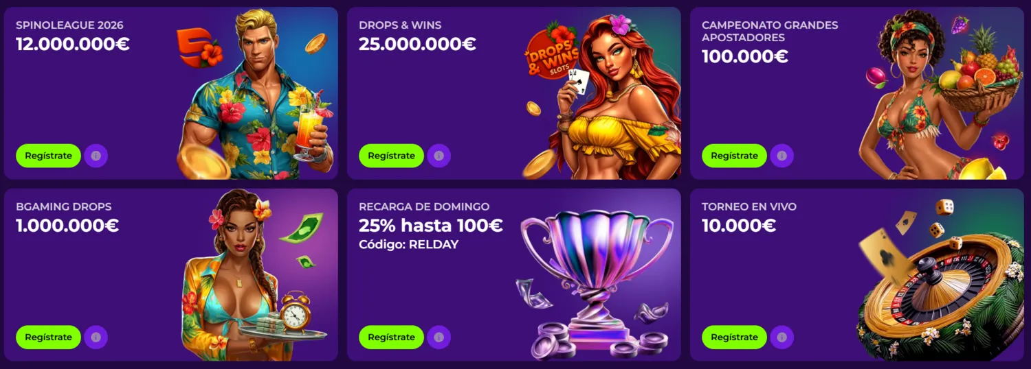Gambloria Casino tornei